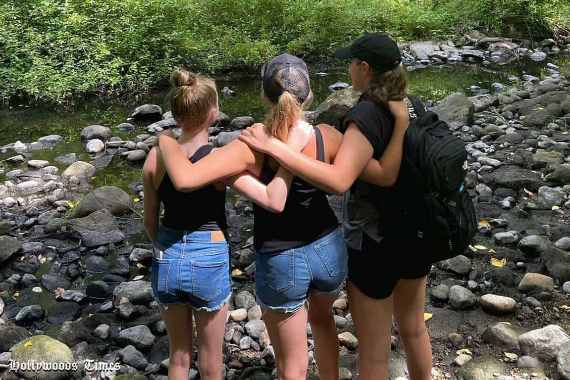 Stephanie McMahon Taking her Daughters on a Hike